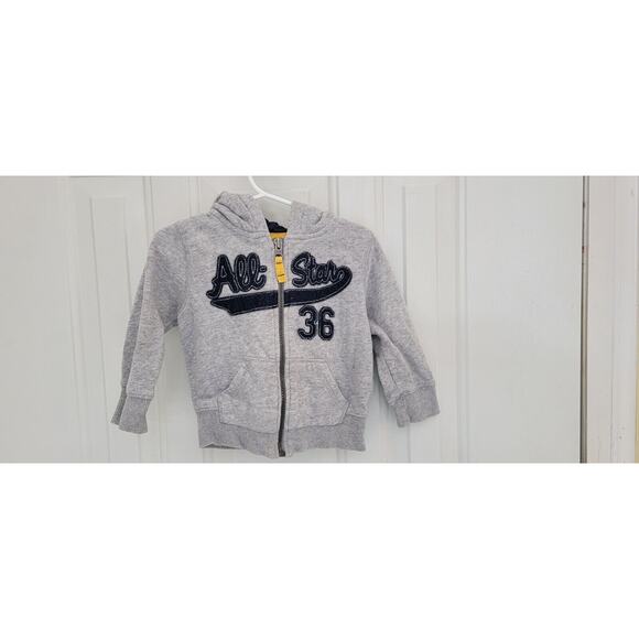 Star Other - Boys Gray All Star Zip Up Hoodie Size 18 Months